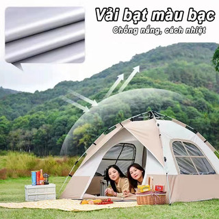 Lều Cắm Trại Tự Bung Màu Trắng Tinh Khôi lều tự bung