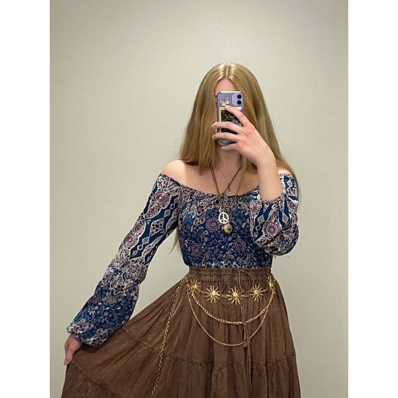 Dây Xích Thắt Lưng Mặt Trời/ Mặt Trăng Bohemian Vintage