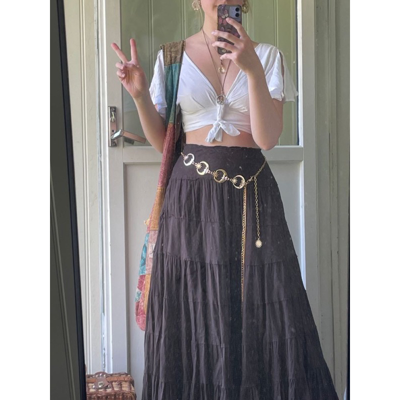 Dây Xích Thắt Lưng Mặt Trời/ Mặt Trăng Bohemian Vintage