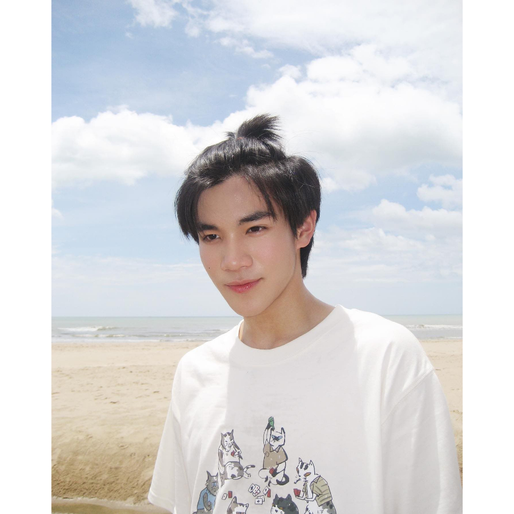 Áo thun tay ngắn Thỏ sắc màu giống Fourth Nattawat Jirochtikul My school presidentu