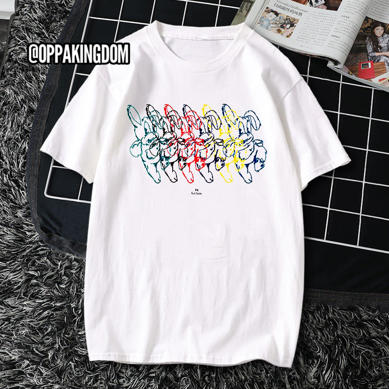 Áo thun tay ngắn Thỏ sắc màu giống Fourth Nattawat Jirochtikul My school presidentu