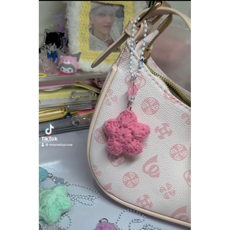 Keyring | keychain | móc khoá ngôi sao nhiều màu bằng len 💫🌈