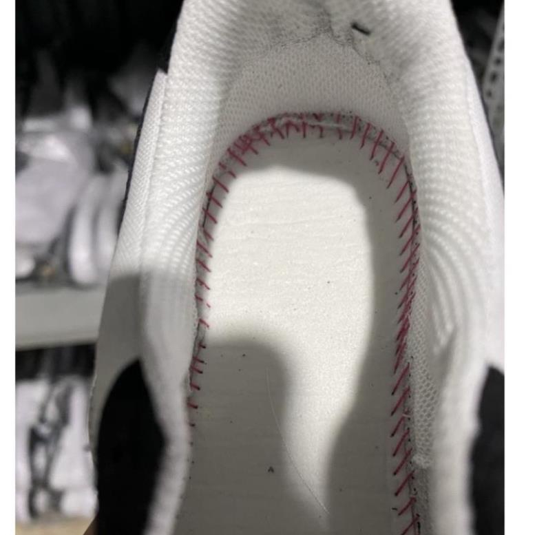 Giày AF1 VẢI TRẮNG ĐEN THAN DA LỘN CHUẨN 11, AIR FORCE 1 BẢN NEW