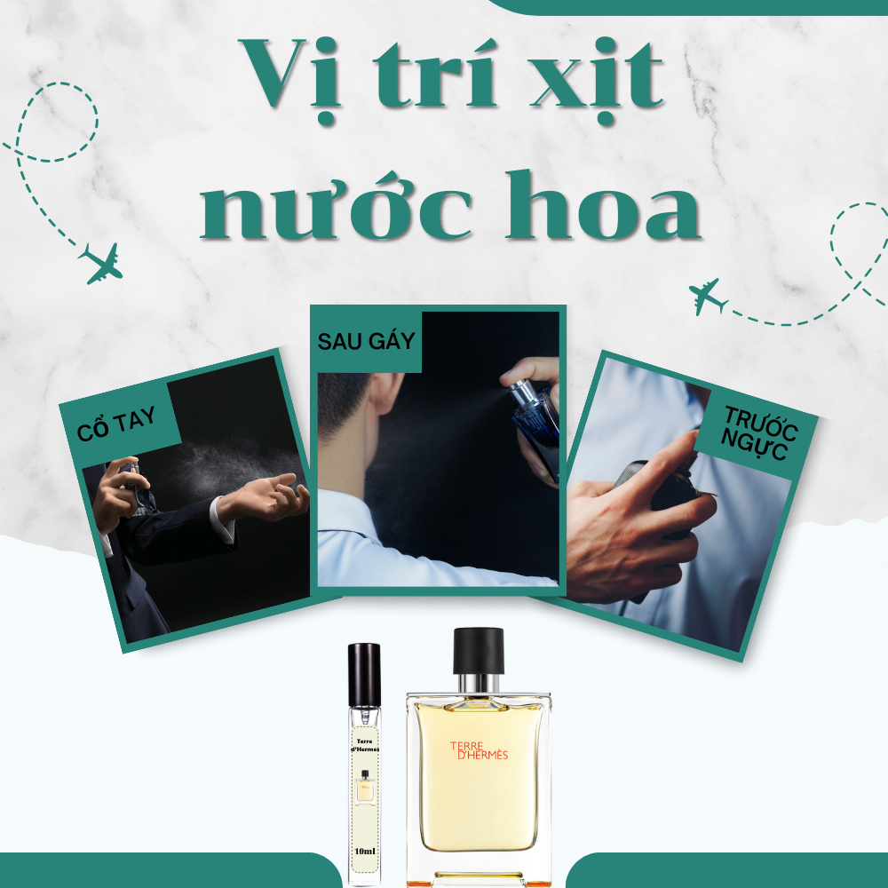 Nước hoa nam Hermes Terre D’Hermes EDT chiết 10ml Phong cách Lịch lãm Nam tính