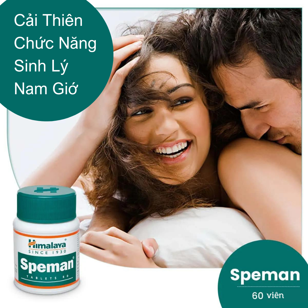 Himalaya Speman hộp 60v date 3/2026 cải thiện chứng năng sinh lý nam giới