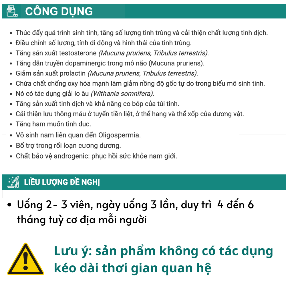 Himalaya Speman hộp 60v date 3/2026 cải thiện chứng năng sinh lý nam giới