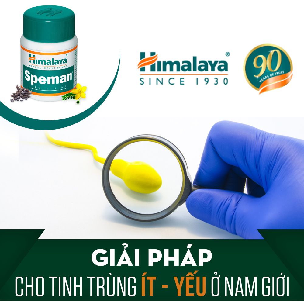Himalaya Speman hộp 60v date 3/2026 cải thiện chứng năng sinh lý nam giới