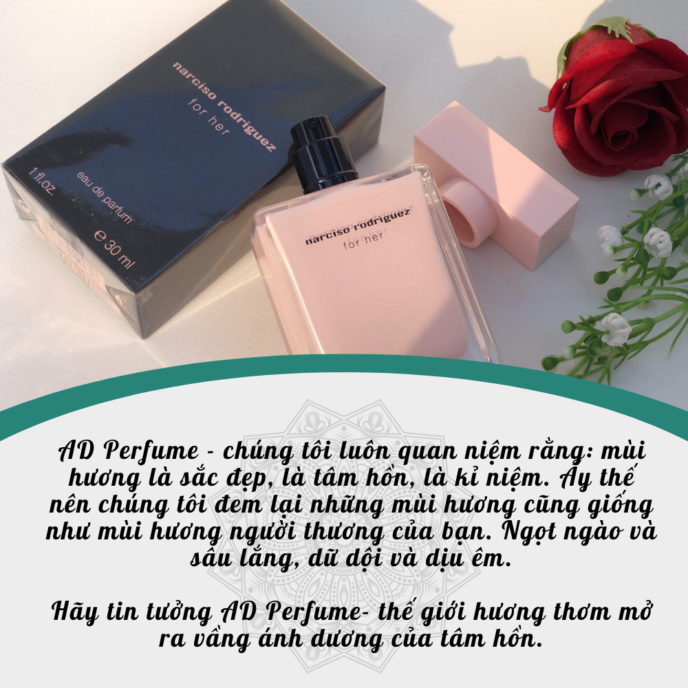 Nước hoa chiết Narciso rodriguez for her edp Nước hoa nữ10m ngọt ngào tươi mát