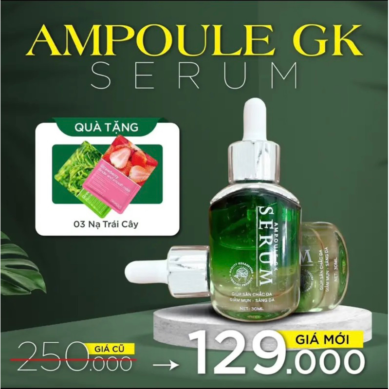 SERUM RAU MÁ GIÁNG KIỀU NÂNG CẤP 30ml 250K + TẶNG KÈM 3 NẠ TRÁI CÂY