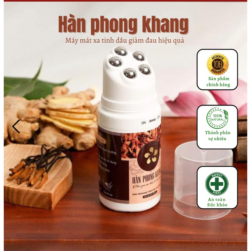 Máy lăn massage tinh dầu tự nhiên Hàn Phong Khang chữa đau mỏi