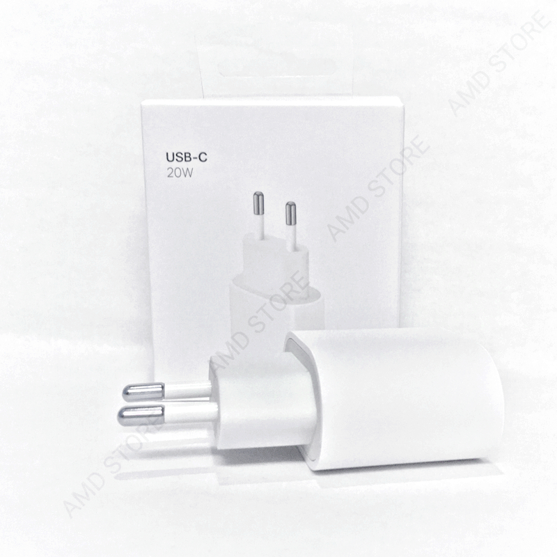 Bộ Củ Cáp Sạc Nhanh 20W Type C Chân Tròn Dùng Cho 7/8/8 Pờ Lút/11/12/13/14 Rồ Mát Bảo Hành 12 Tháng- AMD Store