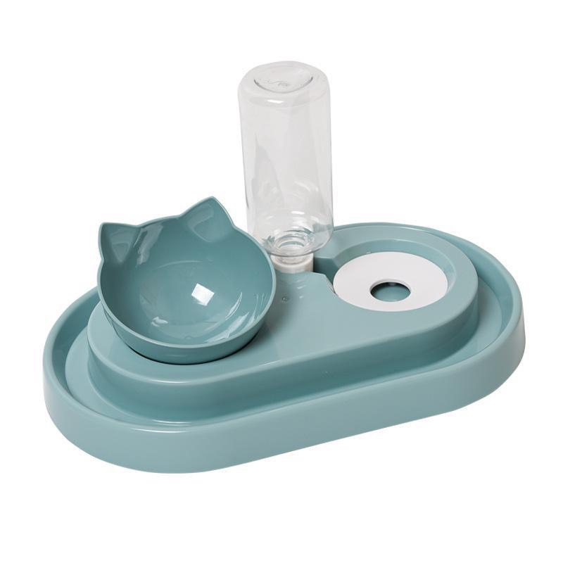 Bát Ăn Tự Động 2 IN 1 Dành Cho Chó Mèo Bát Ăn Chống Kiến 2 Ngăn Kèm Bình Nước Tự Động Cho Chó Mèo