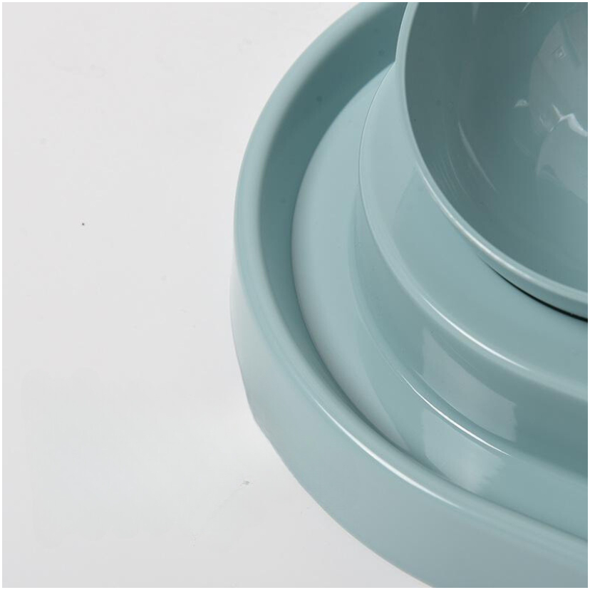 Bát Ăn Tự Động 2 IN 1 Dành Cho Chó Mèo Bát Ăn Chống Kiến 2 Ngăn Kèm Bình Nước Tự Động Cho Chó Mèo