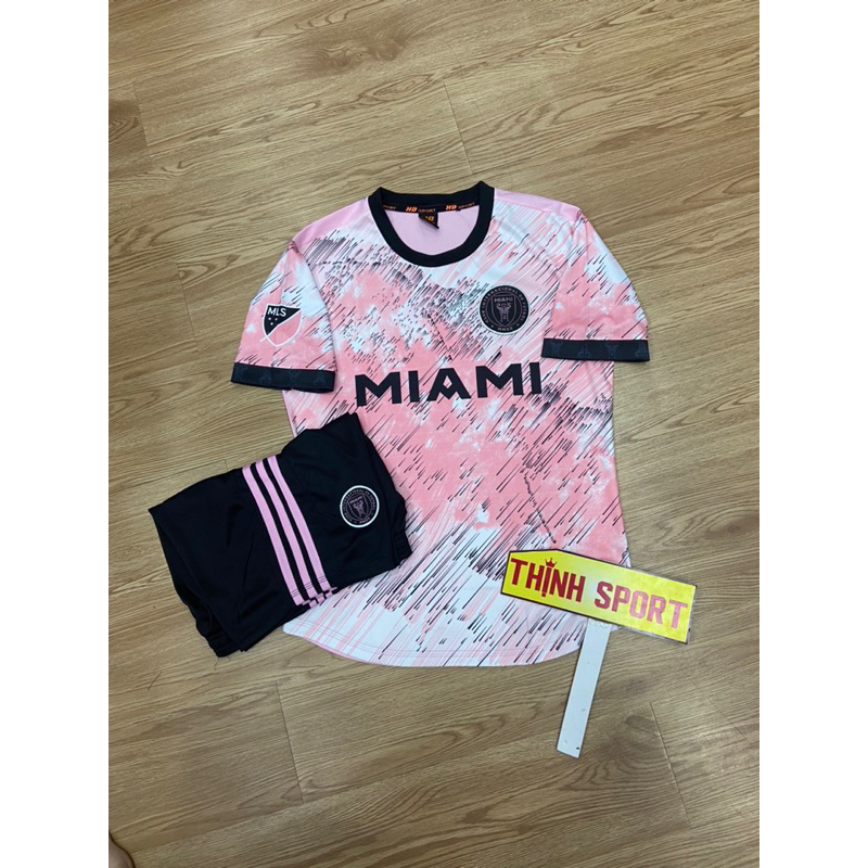 Bộ đá banh, bóng đá Inter Miami, in tên số theo yêu cầu