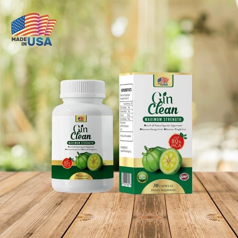 Viên Uống Đốt Mỡ Siết Cơ Giảm Cân Gin Clean Made In USA Hộp 30 viên