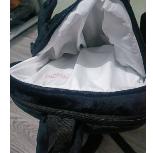 Balo hình khủng long vải  nhung mịn,Balo hình rồng size lớn 2 ngăn