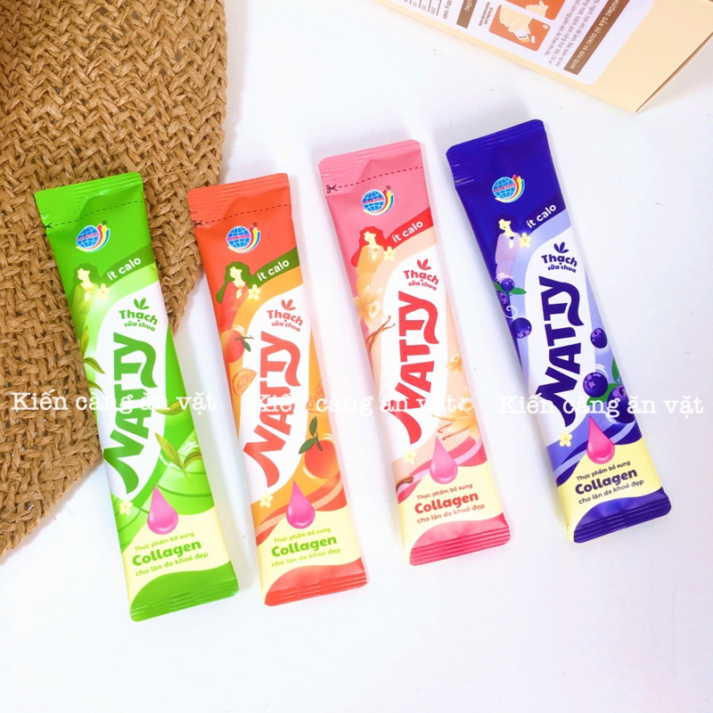 Thạch sữa chua bổ sung Collagen hương trái cây