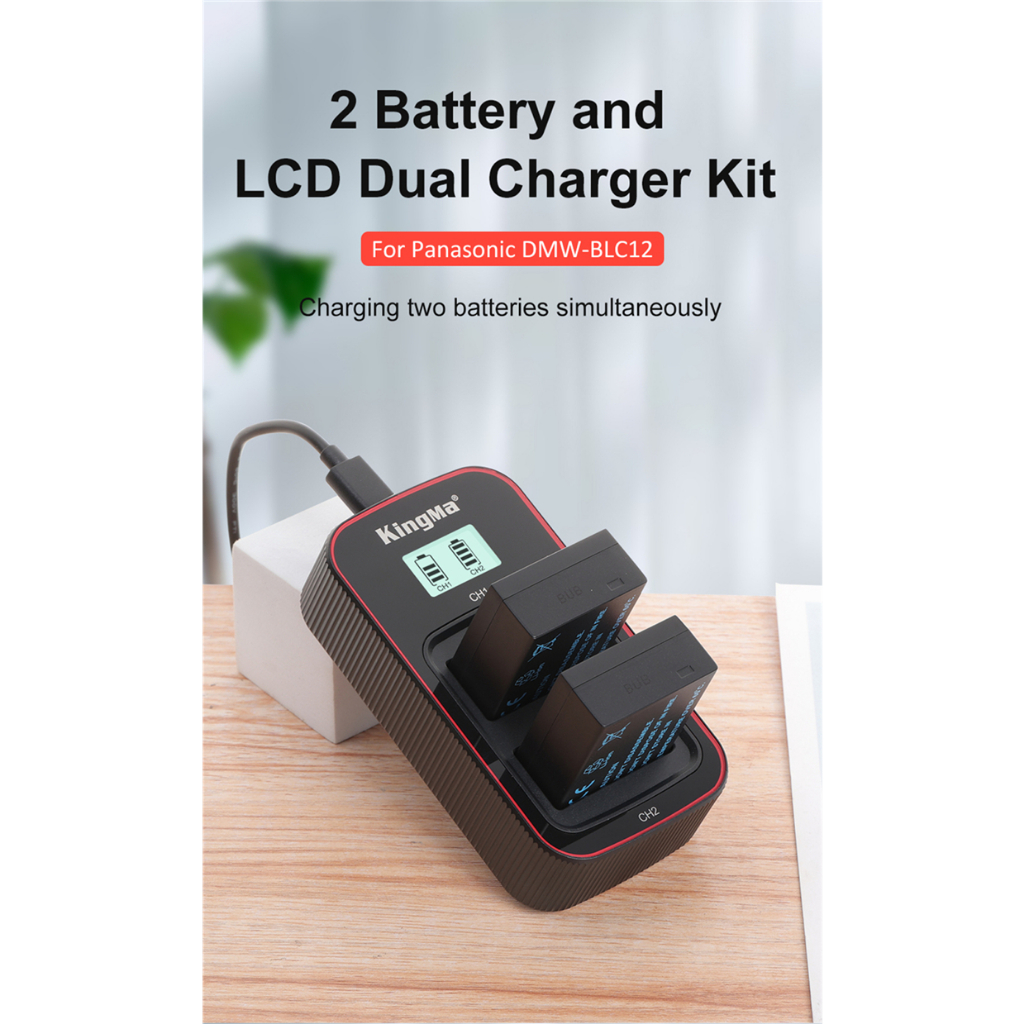 Lumix BLC12 | Pin và Sạc máy ảnh Pana BLC12 DMW-BLC12 Pana Lumix GX8 GH2 G5 G6 G7 G8 G85 G9 G95 FZ300 FZ2000 FZ2500
