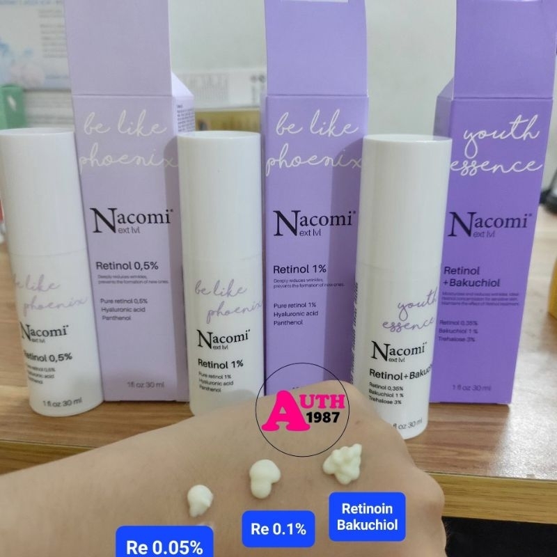Serum Nacomi Retinoin - Tinh chất chống lão hóa, giảm mụn, căng bóng, sáng da