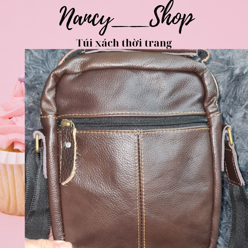 Túi đeo chéo nam da thật 100%