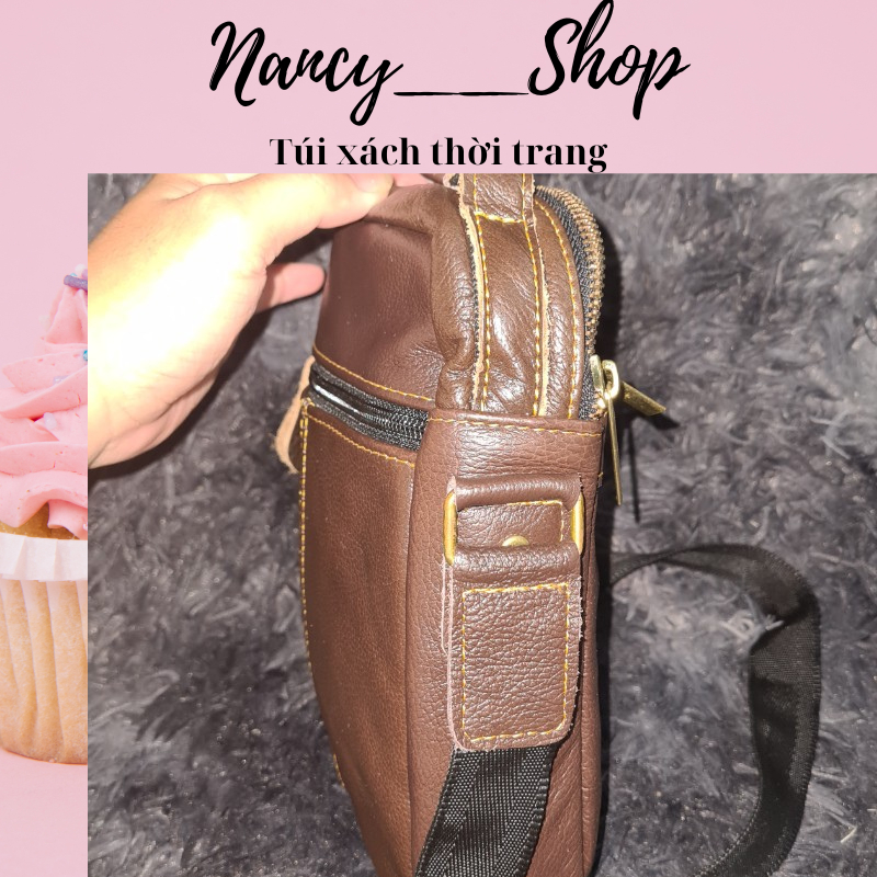 Túi đeo chéo nam da thật 100%