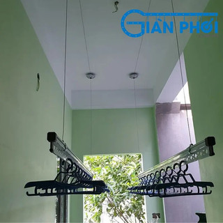 Giàn phơi thông minh quay tay hòa phát chính hãng ks981