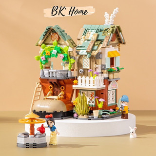 Đồ chơi lắp ráp LOZ mô hình nhà bảy chú lùn Seven Dwarfs' House