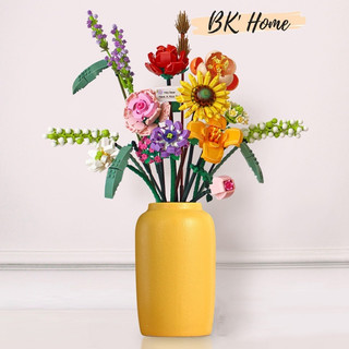 Bộ lắp ráp hoa, hãng Loz bộ xếp hình khối xây dựng bó hoa