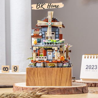 Bộ đồ chơi lắp ráp LOZ mô hình cối xay gió, lâu đài, cây thông noel, nhà noel