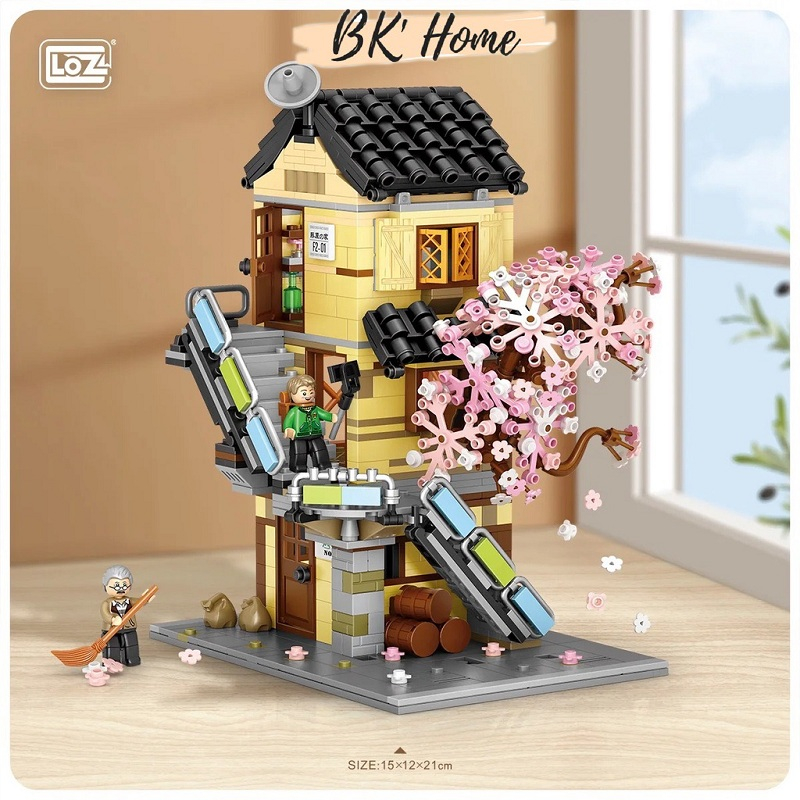 Mô hình lắp ráp hãng Loz Residential buildings tòa nhà dân cư 1236
