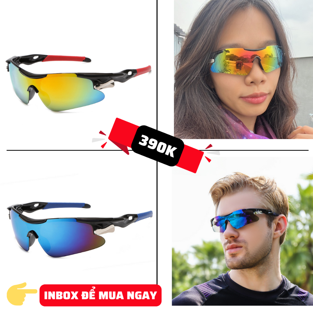 Kính thể thao thời trang, kính chống tia UV, chạy bộ, đạp xe, không lo rơi rớt