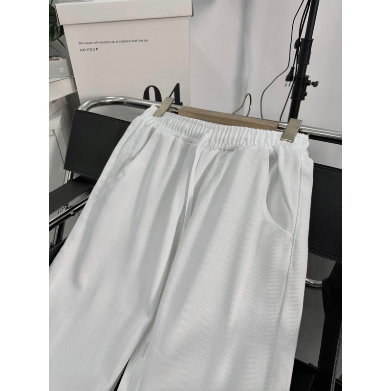 Quần jean màu trắng lưng thun co giãn siêu đẹp