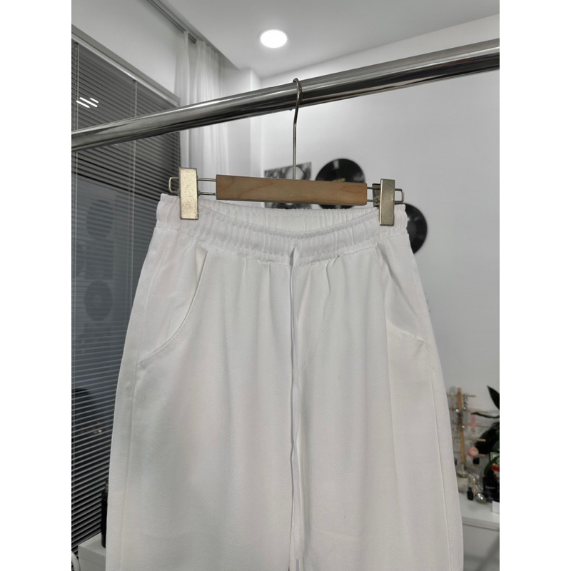 Quần jean màu trắng lưng thun co giãn siêu đẹp