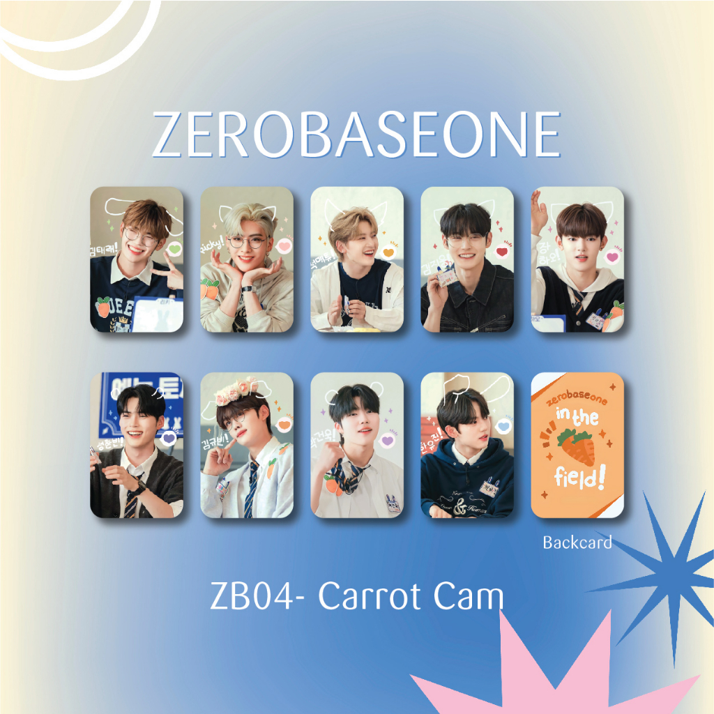 Summer30-  Set 9 card bo góc ZeroBaseOne Zb1