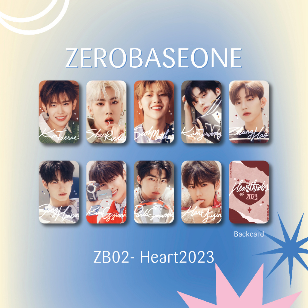 Summer30-  Set 9 card bo góc ZeroBaseOne Zb1