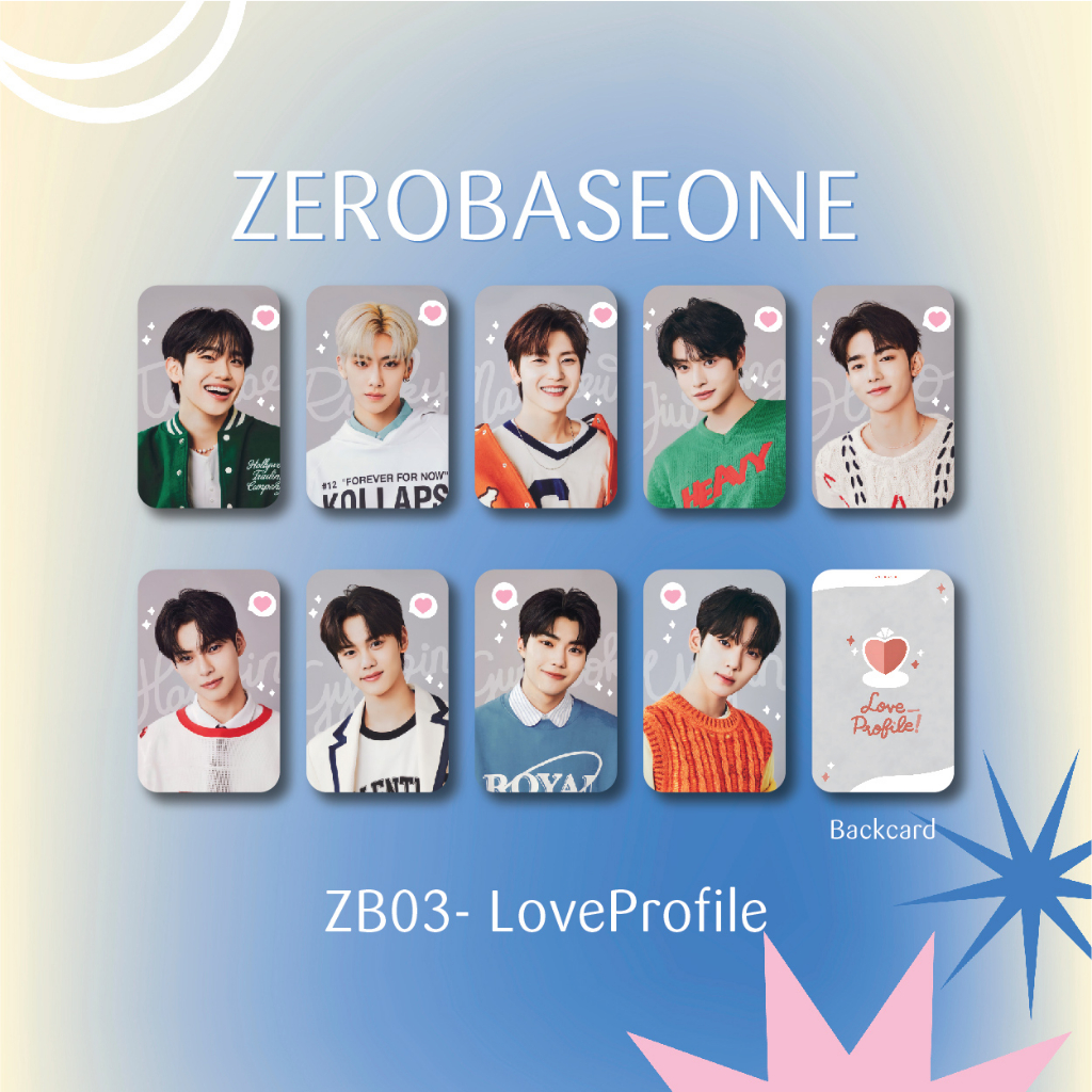 Summer30-  Set 9 card bo góc ZeroBaseOne Zb1