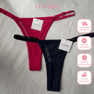 Quần Lót Nữ Lọt Khe Thiết Kế LA PERBRA Vải Thun Lưới Dây Hông Quyến Rũ - Layla