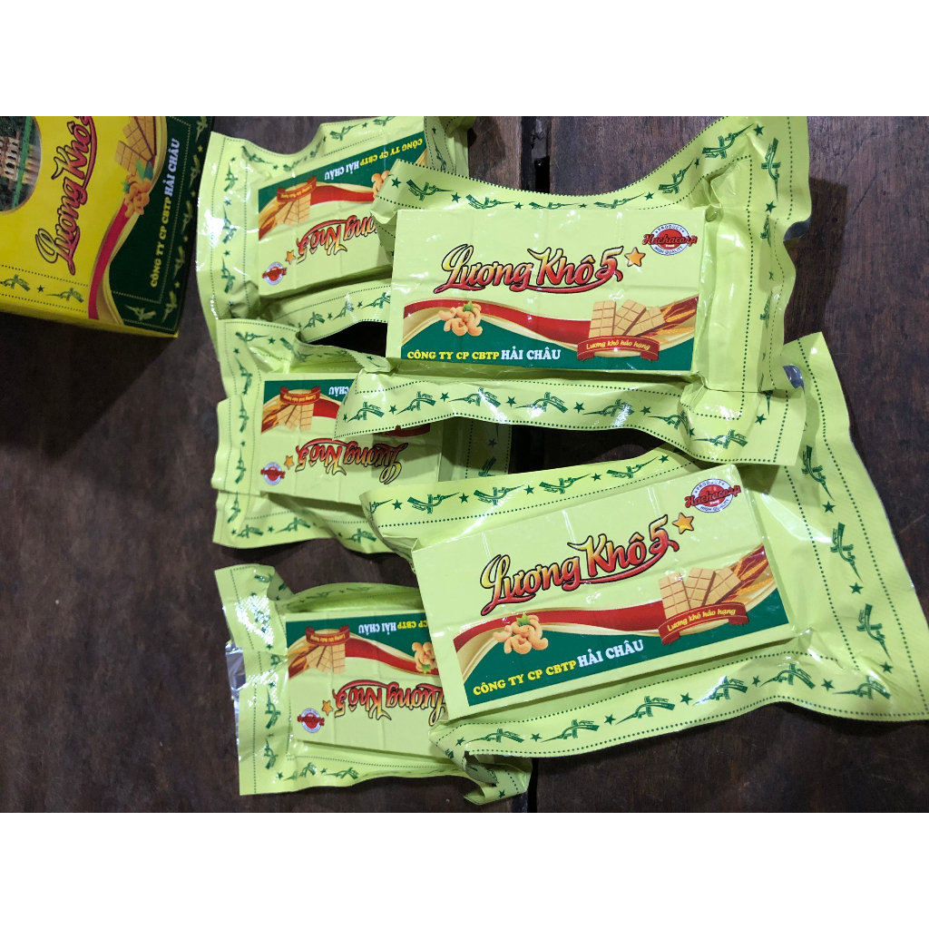 Hộp 10 thanh lương khô 5 sao Hải Châu cao cấp