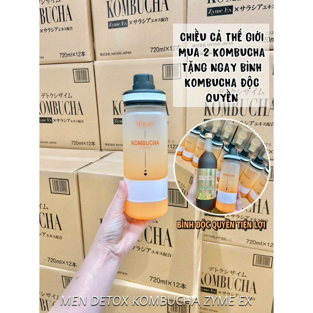 Kombucha Zyme EX Nhật Bản – men detox chai 720ml