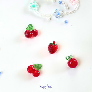 Charm trái cây trong suốt 🍒🍓