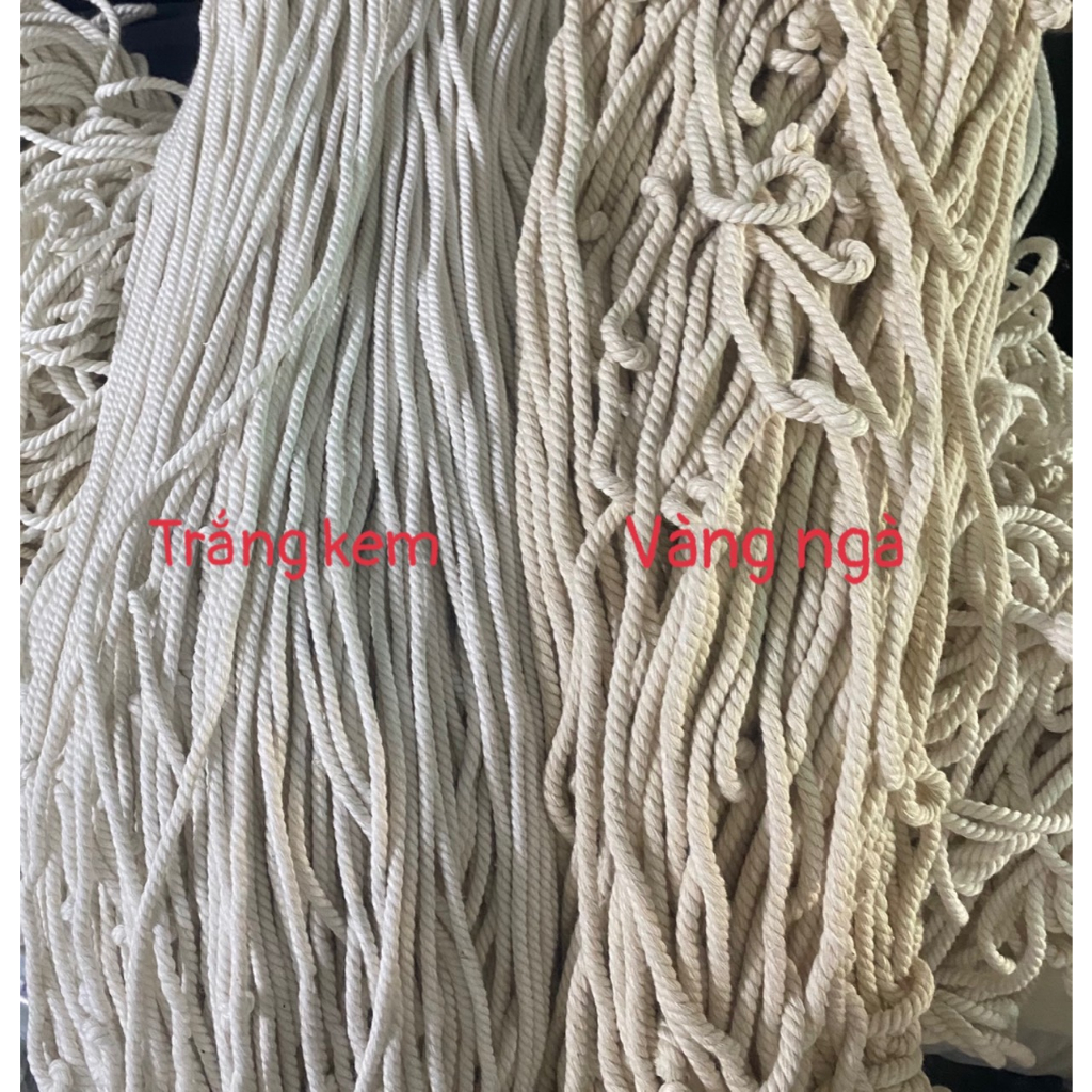 Dây thừng trang trí, dây thừng macrame, 1kg dây đay, dây cotton, làm decor, handmade, cào móng mèo
