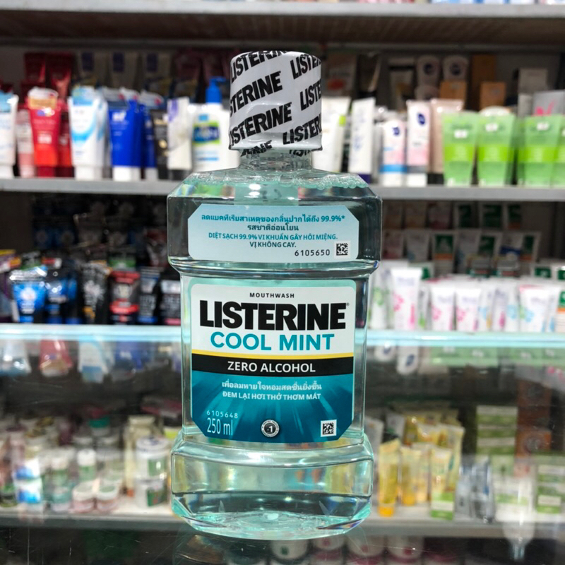 Nước Súc Miệng Listerine Diệt Khuẩn, Giữ Hơi Thở Thơm Mát, Làm Trắng Sáng Răng 250ml