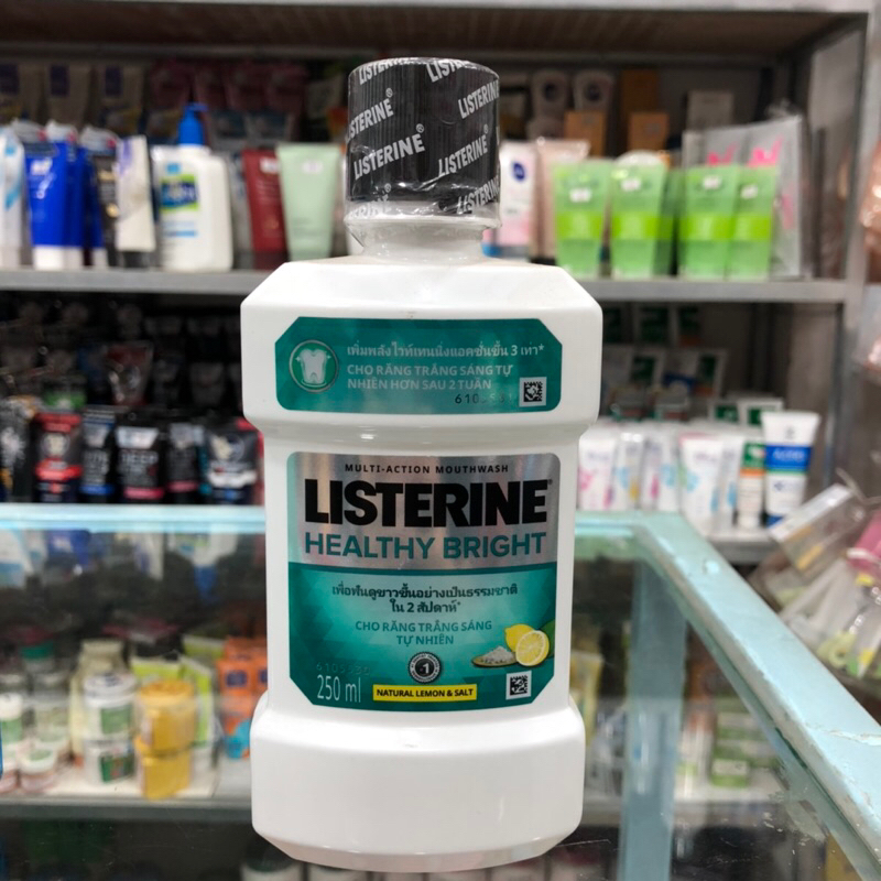 Nước Súc Miệng Listerine Diệt Khuẩn, Giữ Hơi Thở Thơm Mát, Làm Trắng Sáng Răng 250ml
