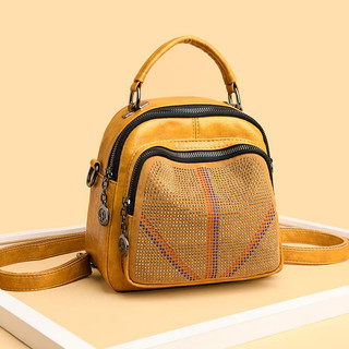 Balo Mini Nữ đính đá có nhiều ngăn chất mềm mịn siêu xinh Mã 263