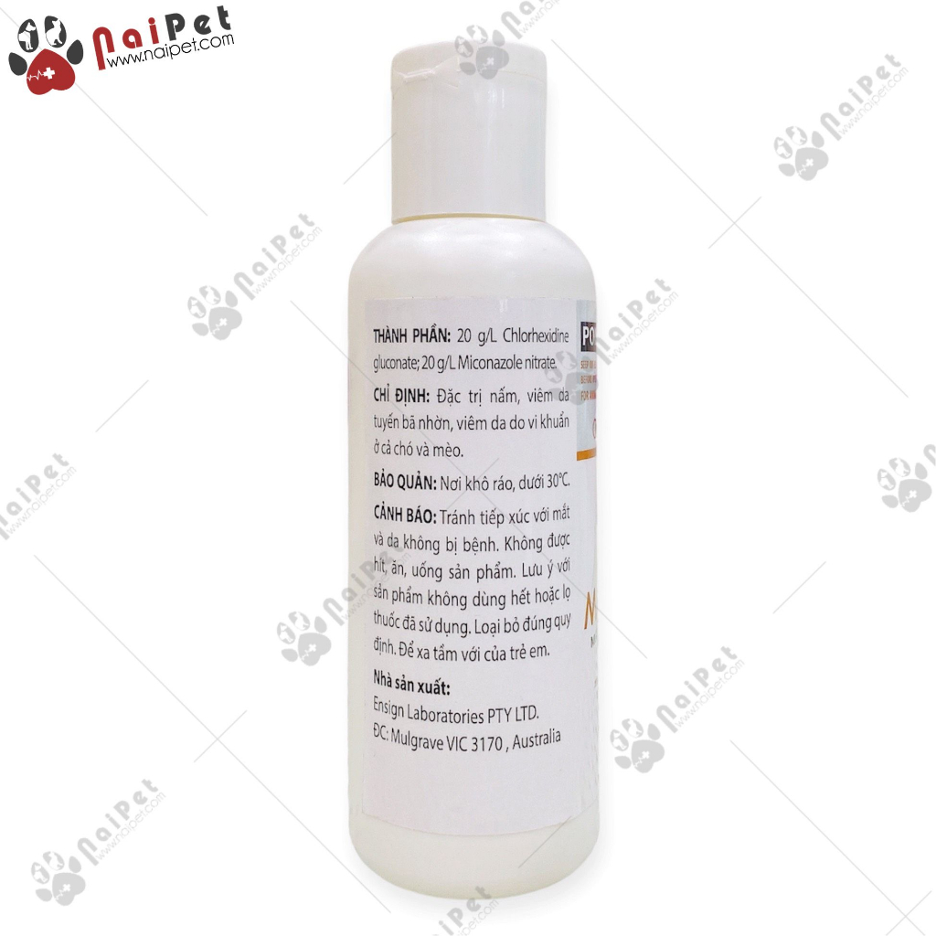 Sữa Tắm Ngăn Ngừa Nấm Viêm Da Dị Ứng Cho Chó Mèo DermCare Malaseb 100ml