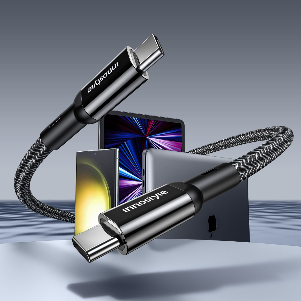 Cáp C-to-C InnoStyle PowerFlex 100W/10Gbps 4K/60Hz Chính Hãng
