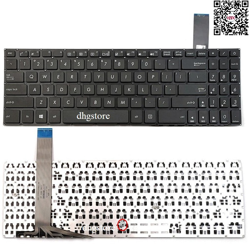 Bàn phím laptop Asus FX570Z,FX570ZD,FX570U,FX570UD,FX570D,FX570DD Cáp Dài