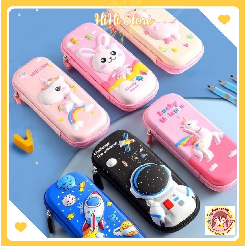 Hộp Bút 3D Siêu Nhẹ, Chống Thấm Nước Nhiều Hình Dáng Đẹp, Đáng Yêu