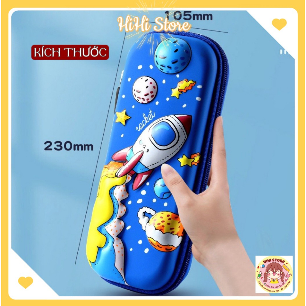 Hộp Bút 3D Siêu Nhẹ, Chống Thấm Nước Nhiều Hình Dáng Đẹp, Đáng Yêu