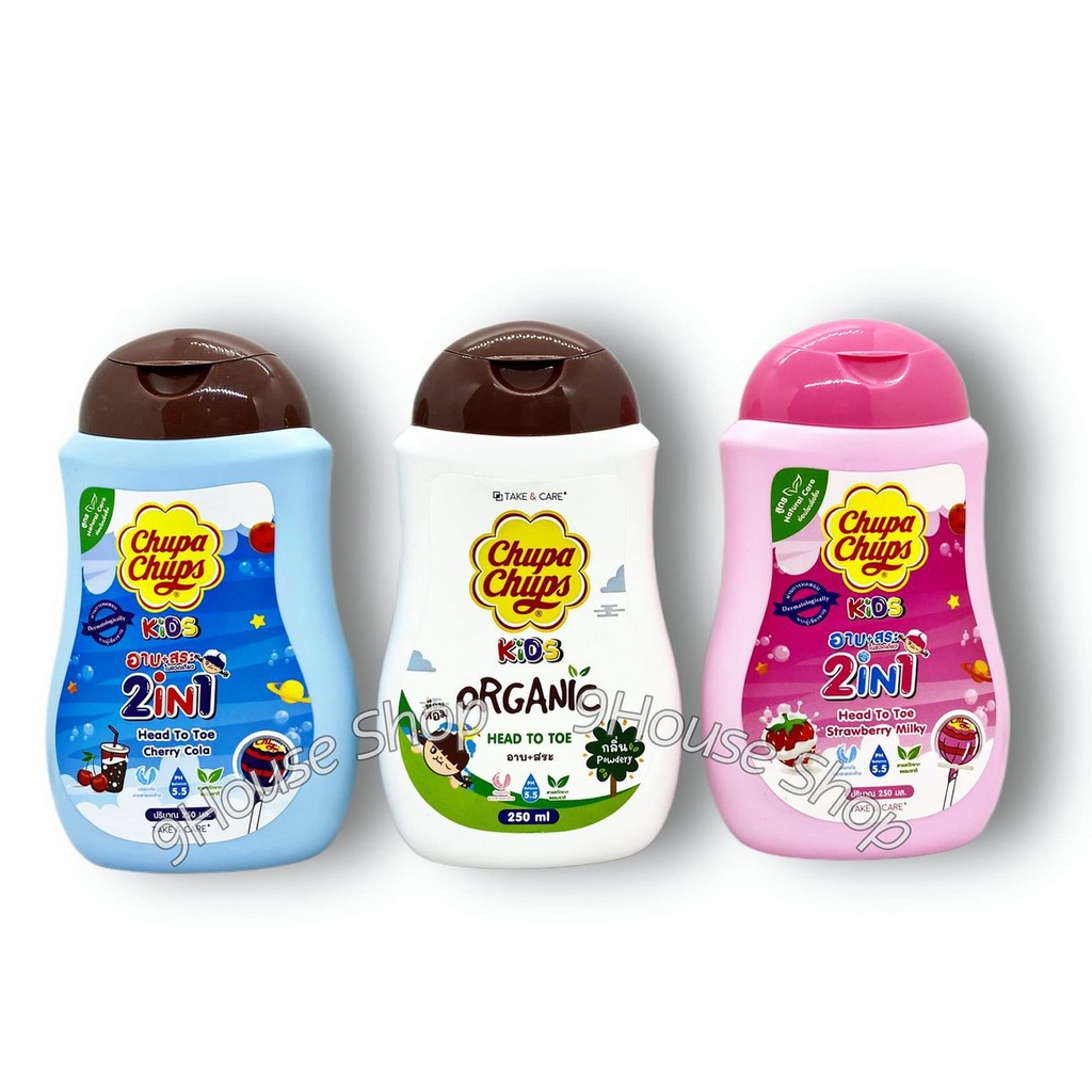 Sữa Tắm Gội Toàn Thân Cho Bé Chupa Chups Kids Thái Lan 250ml
